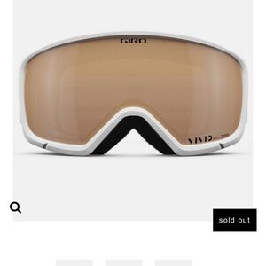 Ringo White Wordmark Vivid Copper Ski Goggles